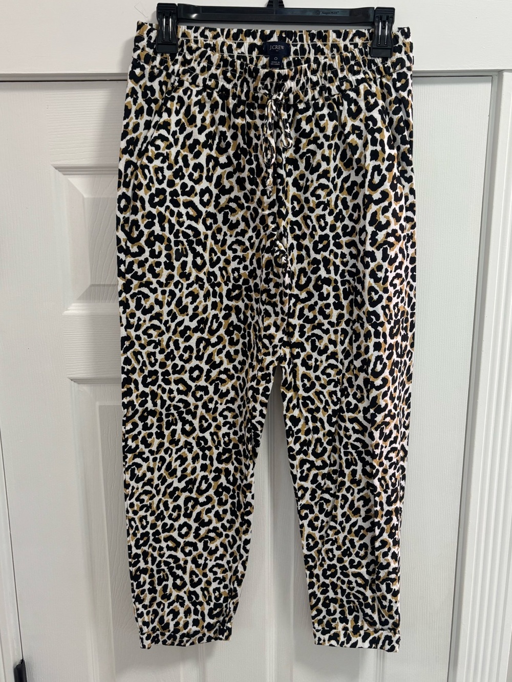 J.Crew Linen Cheetah Print Pants – Women’s Size 0